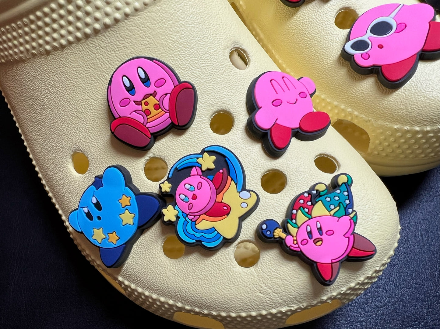 Cartoon Cute Kirby Game character and more shoe charms