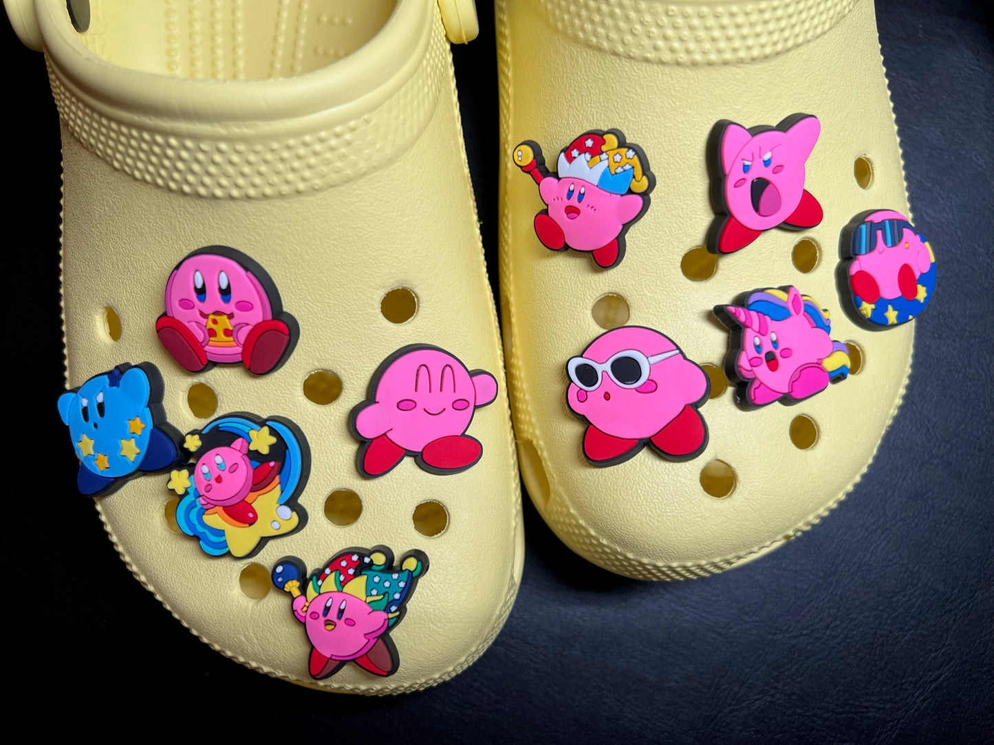 Cartoon Cute Kirby Game character and more shoe charms