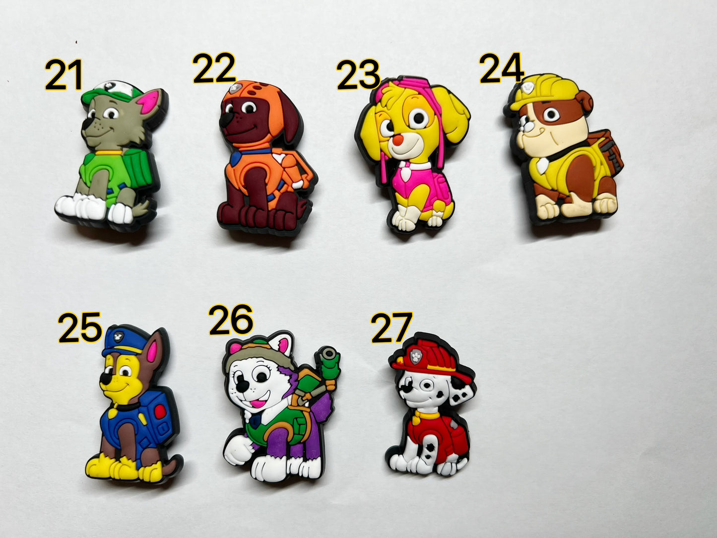 Cartoon Puppy Movie and Game character and more shoe charms