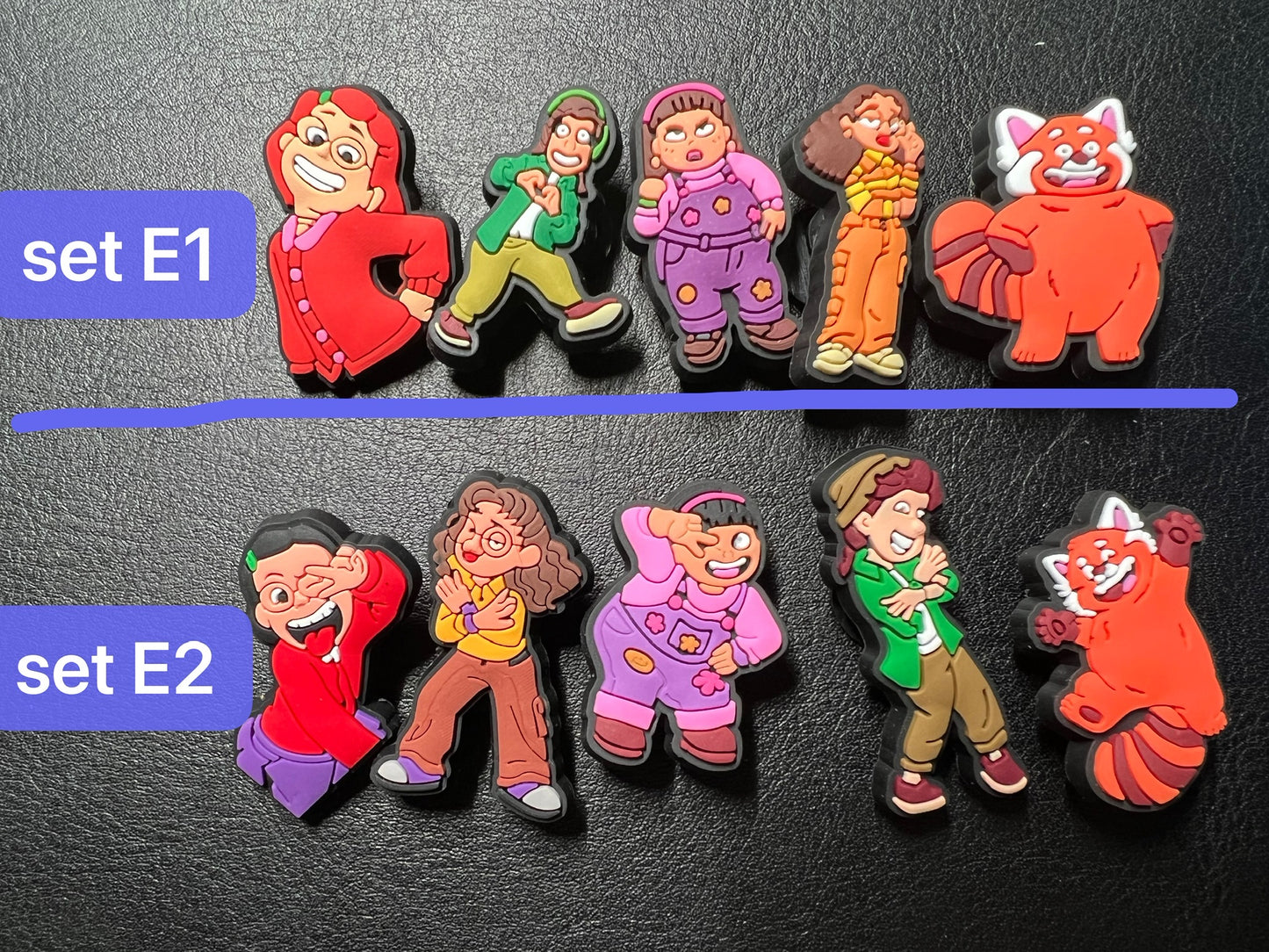 Red panda movie character and more shoe charms