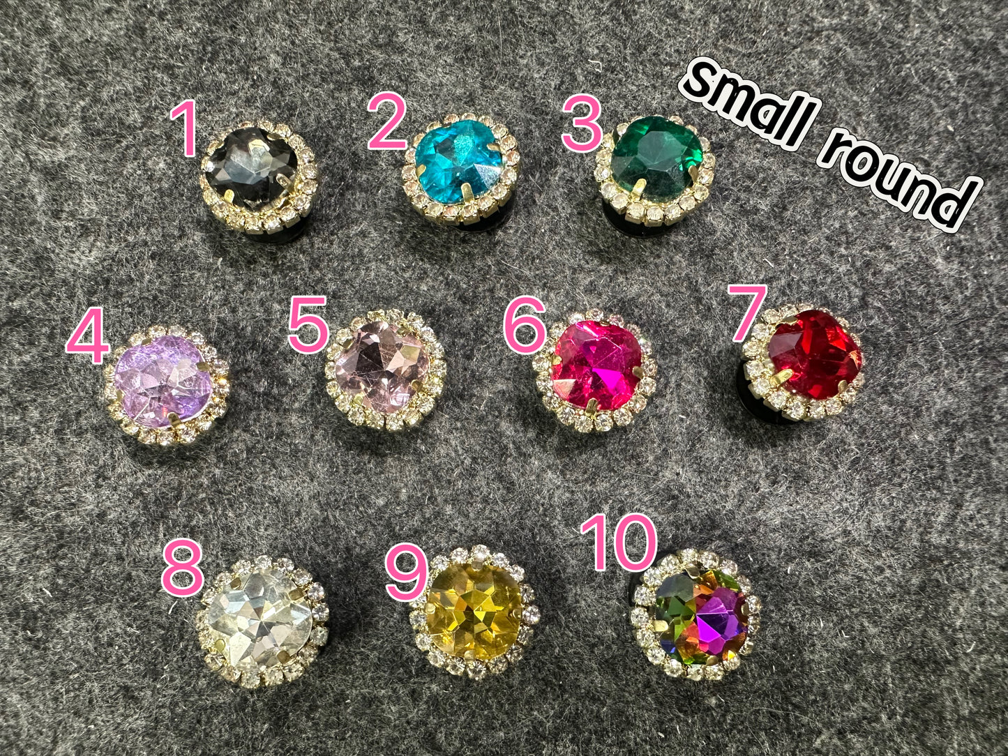 Bling Bling multishapes Metal GEM Rhinestones Shoe charms Unique Special