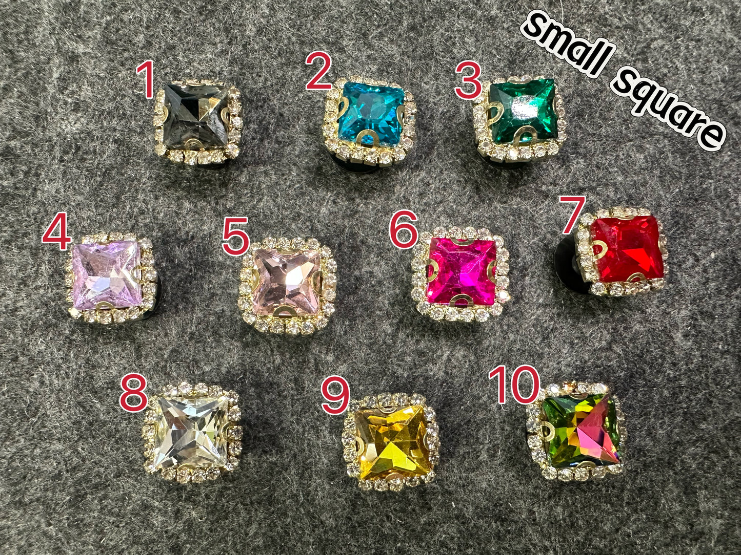 Bling Bling multishapes Metal GEM Rhinestones Shoe charms Unique Special