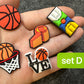 Basketball Sports Lover MVP  Slam dunk Design Theme Shoe Charms