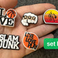 Basketball Sports Lover MVP  Slam dunk Design Theme Shoe Charms