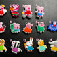 Peppa pig character and more shoe charms