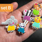 Peppa pig character and more shoe charms