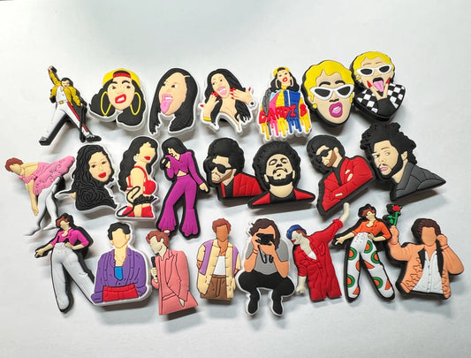 Famous Singers and more Croc shoe charms Shoe Decal Charms JuliesDecal