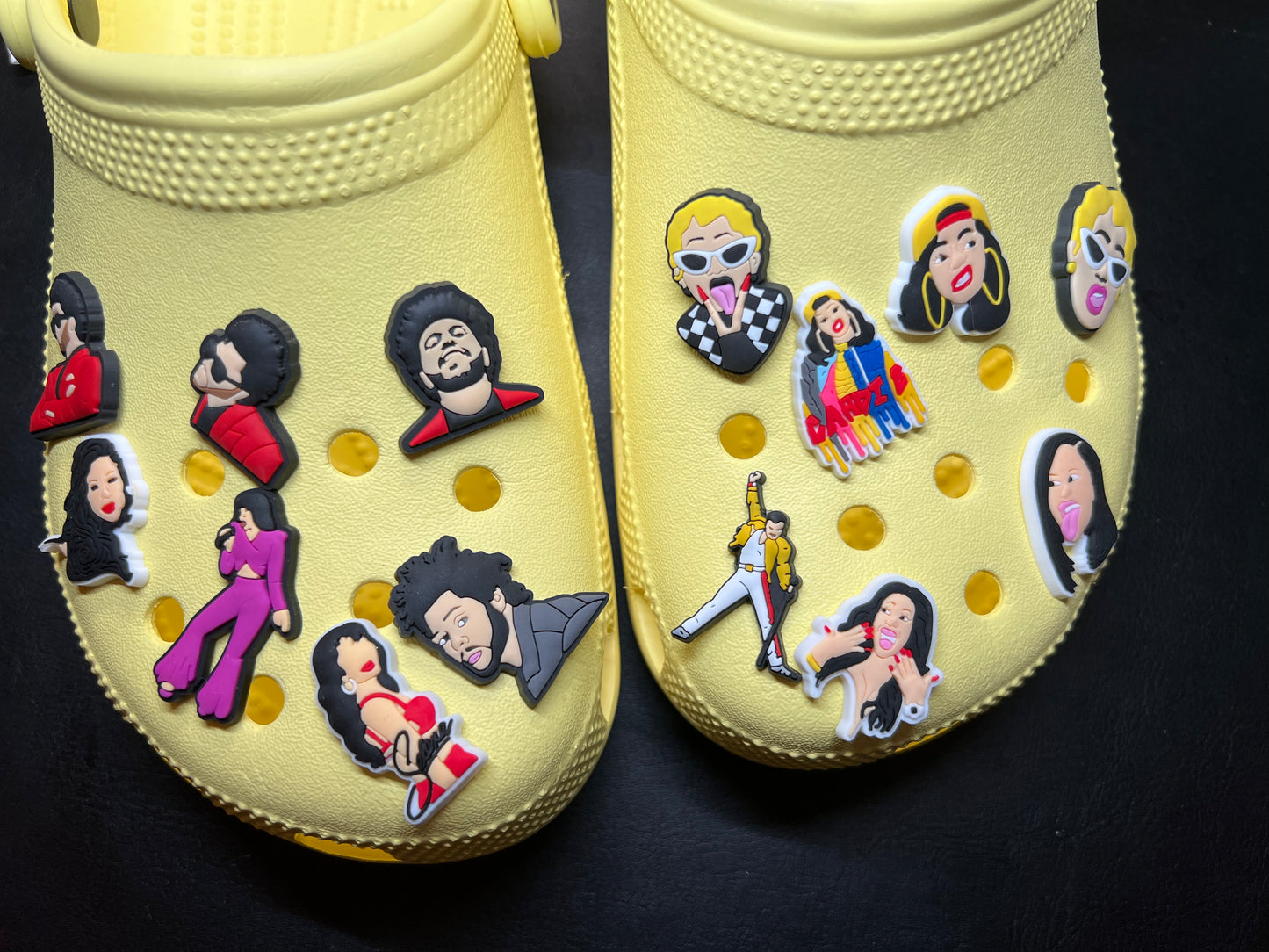 Famous Singers and more Croc shoe charms Shoe Decal Charms JuliesDecal