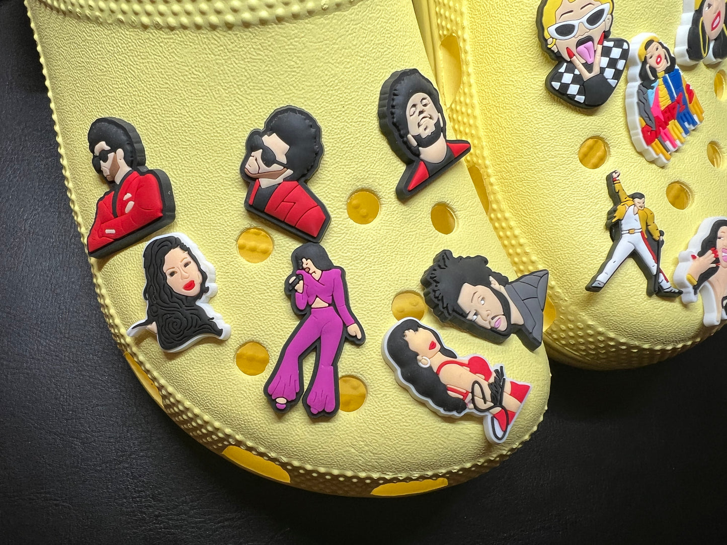 Famous Singers and more Croc shoe charms Shoe Decal Charms JuliesDecal