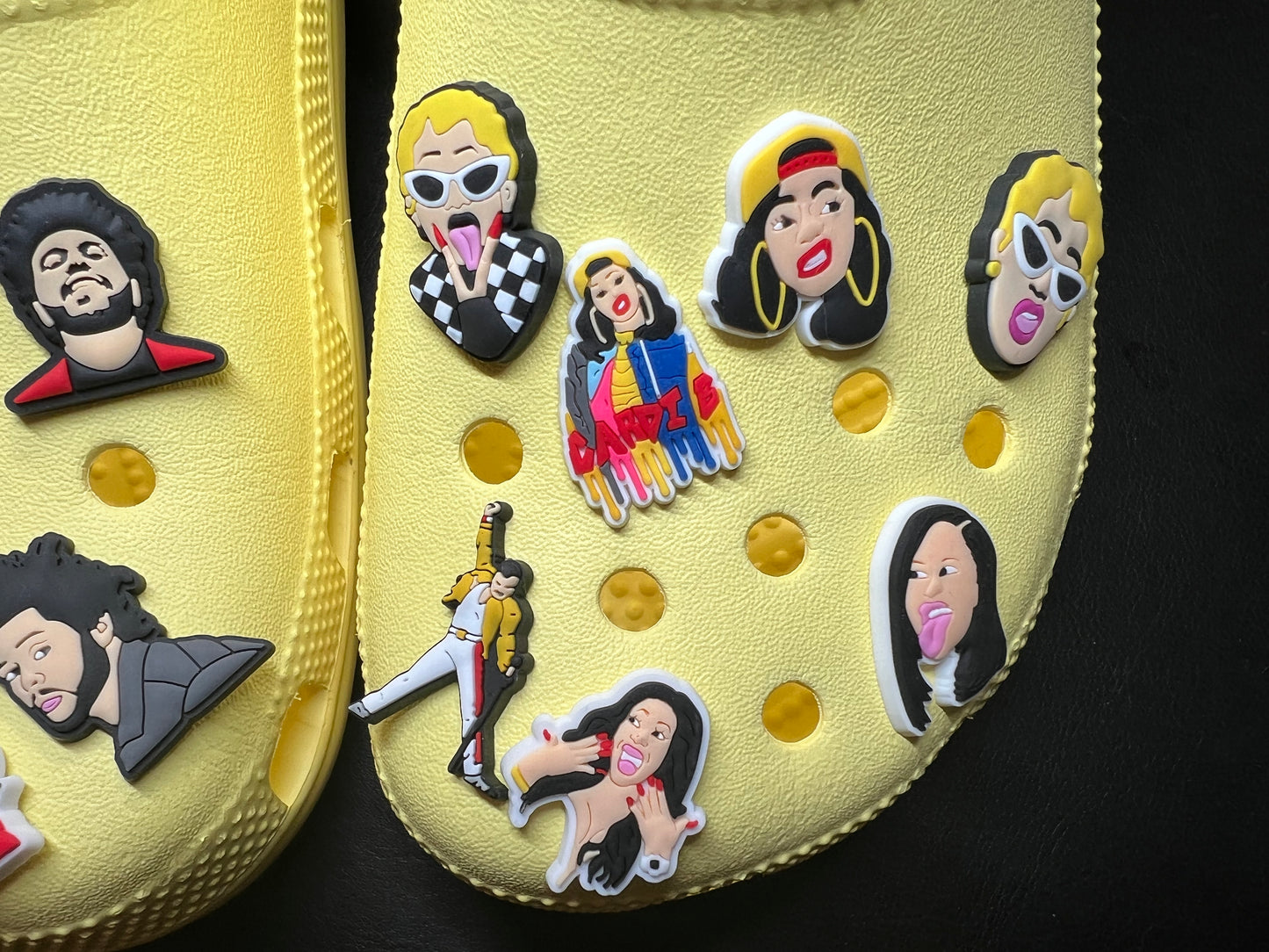 Famous Singers and more Croc shoe charms Shoe Decal Charms JuliesDecal