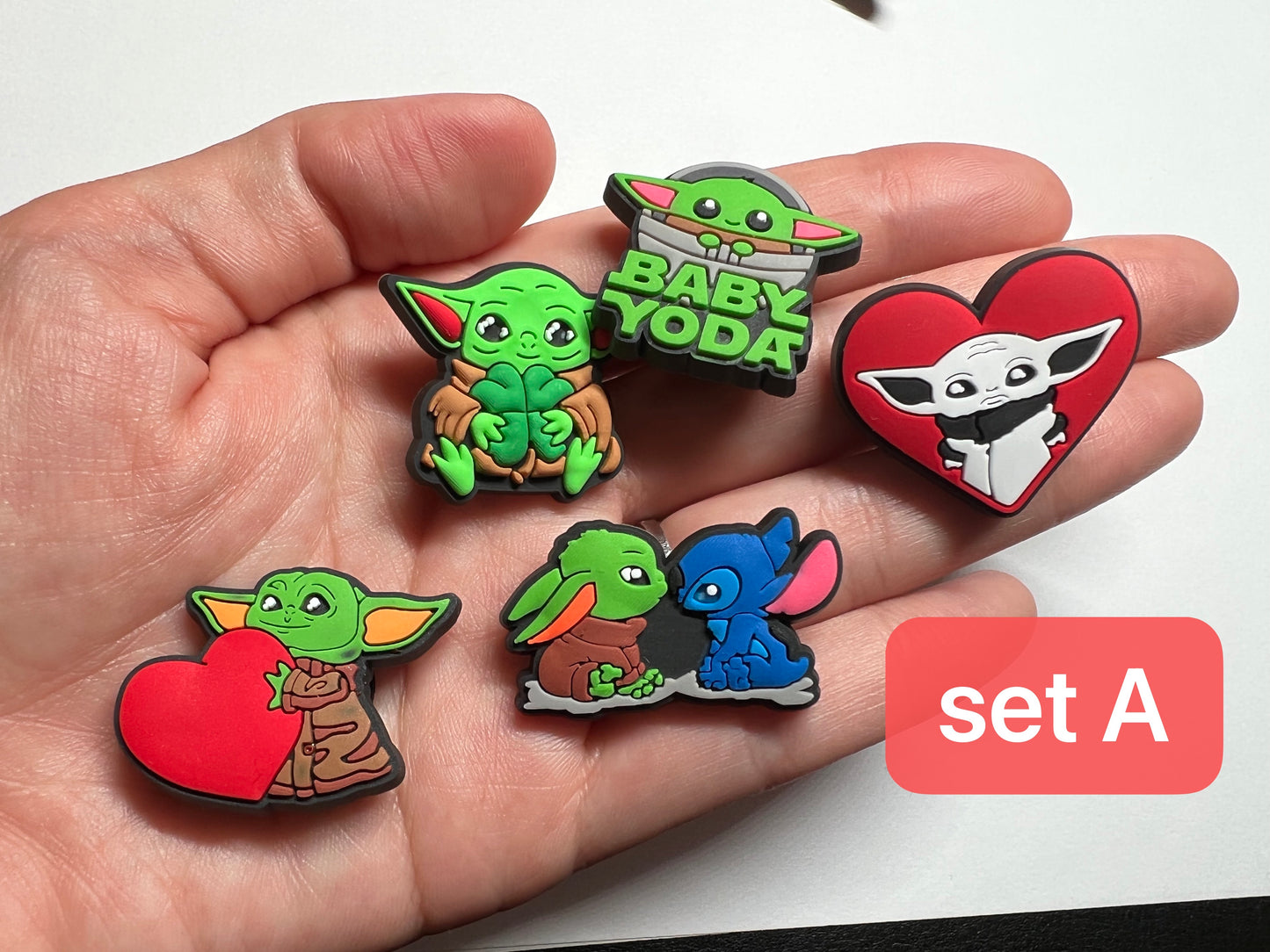 Baby Yoda movie character Cute Alien  and more shoe charms