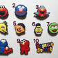 Sesame street character Cute fluffy Muppets and more theme shoe charms