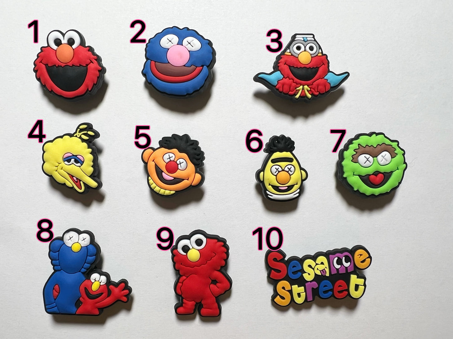 Sesame street character Cute fluffy Muppets and more theme shoe charms