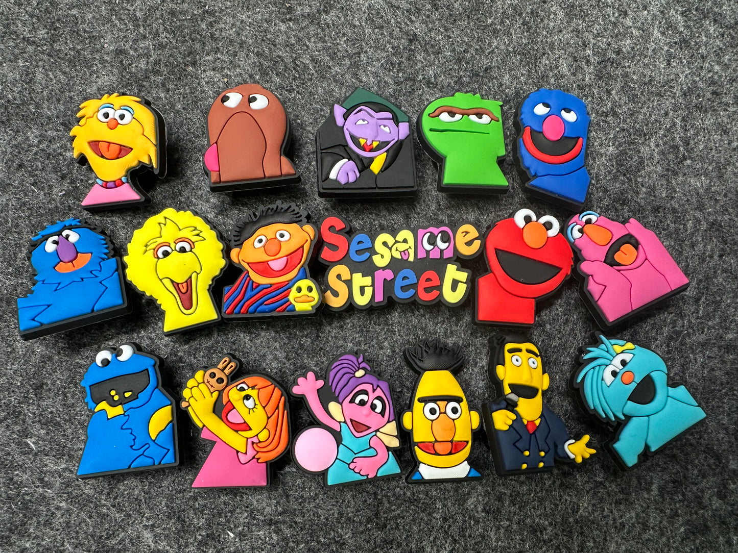 Sesame street character Cute fluffy Muppet and more theme shoe charms