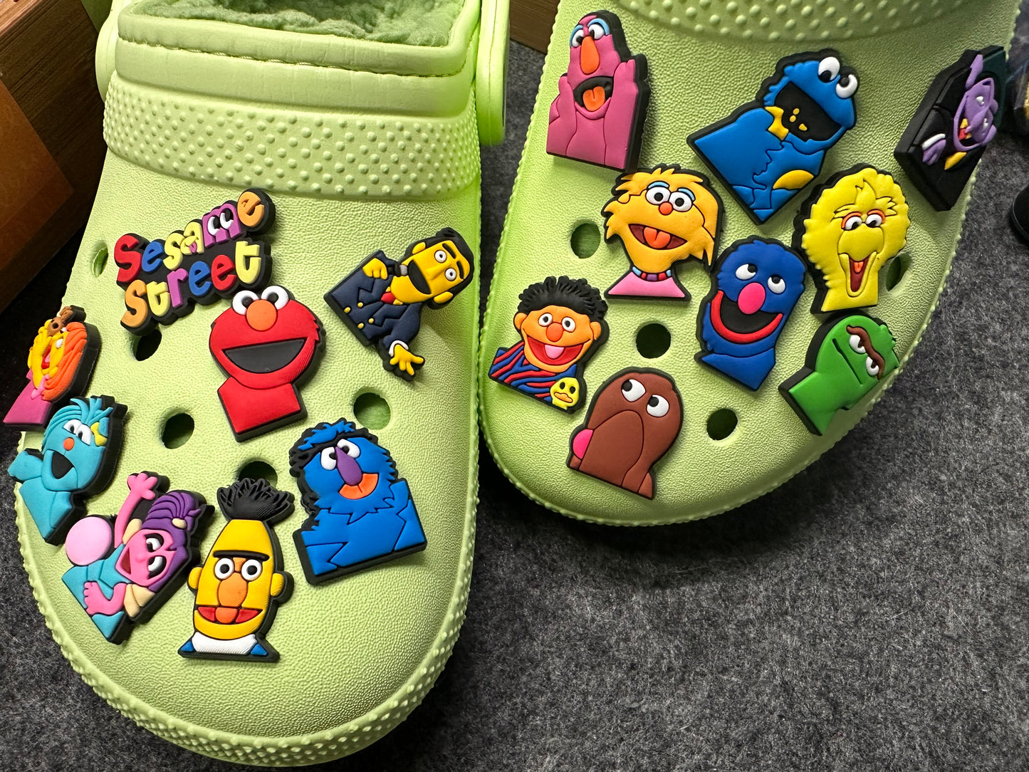 Sesame street character Cute fluffy Muppets and more theme shoe charms