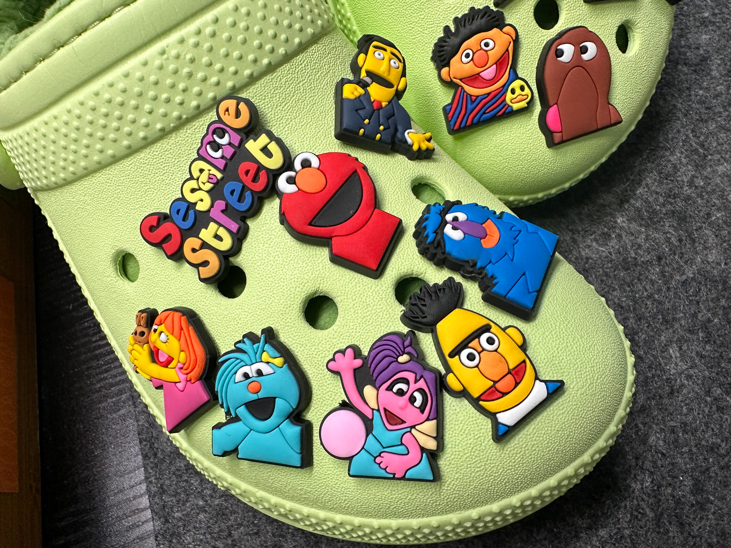 Sesame street character Cute fluffy Muppets and more theme shoe charms