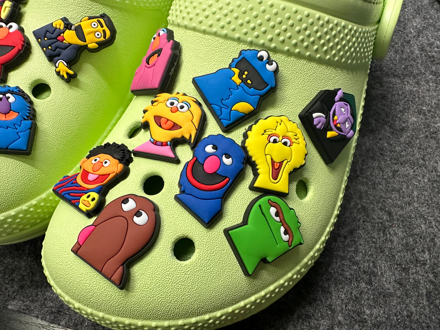 Sesame street character Cute fluffy Muppets and more theme shoe charms