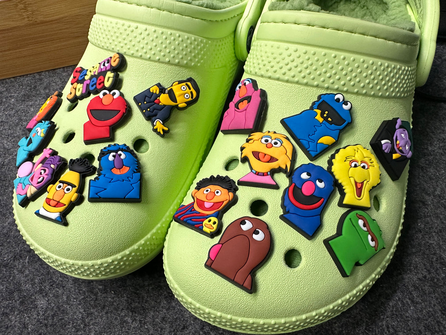 Sesame street character Cute fluffy Muppet and more theme shoe charms