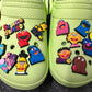 Sesame street character Cute fluffy Muppets and more theme shoe charms