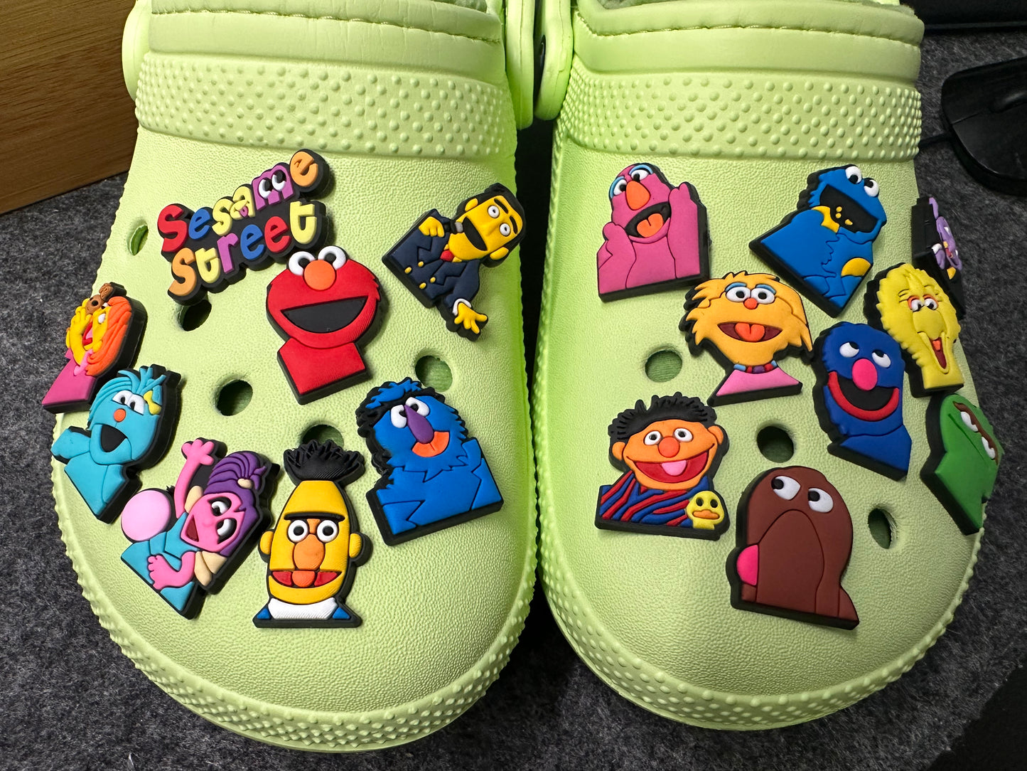 Sesame street character Cute fluffy Muppets and more theme shoe charms