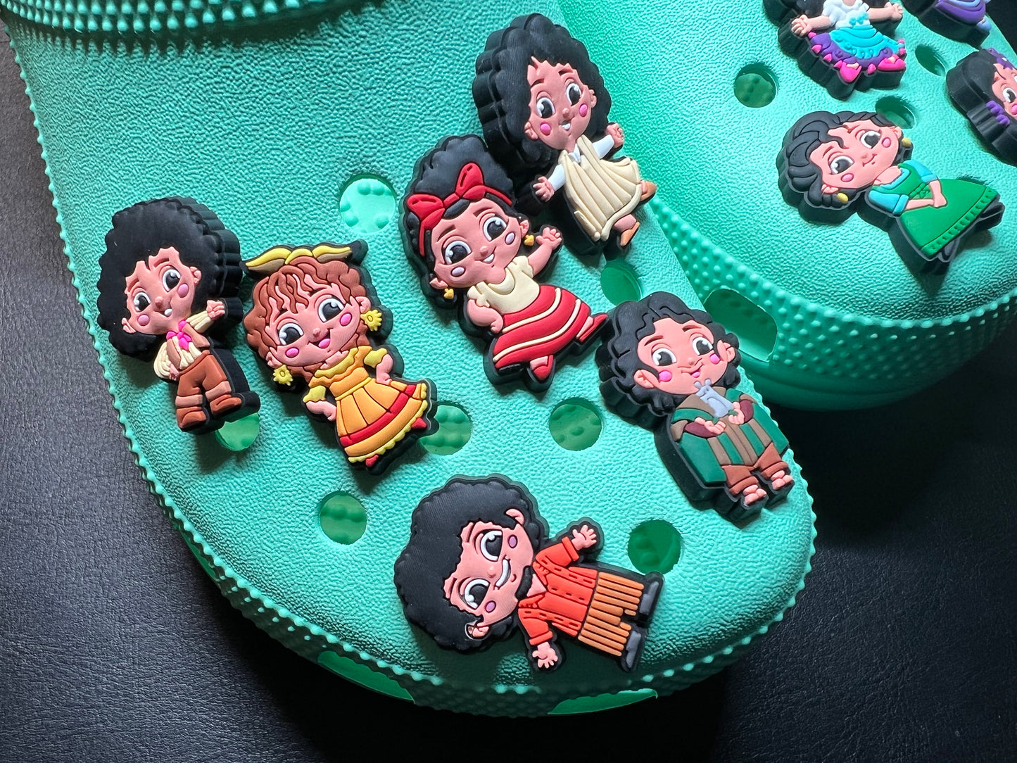 Encanto characters shoe charms different sizes