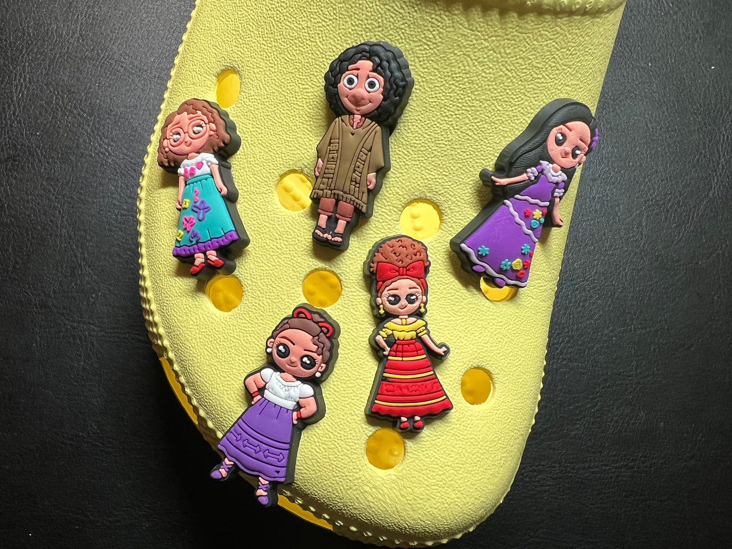 Encanto characters shoe charms different sizes