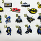 Superhero Theme shoe Charms batman bat man Marvel Cartoon Charms Hero Father's Day Gift