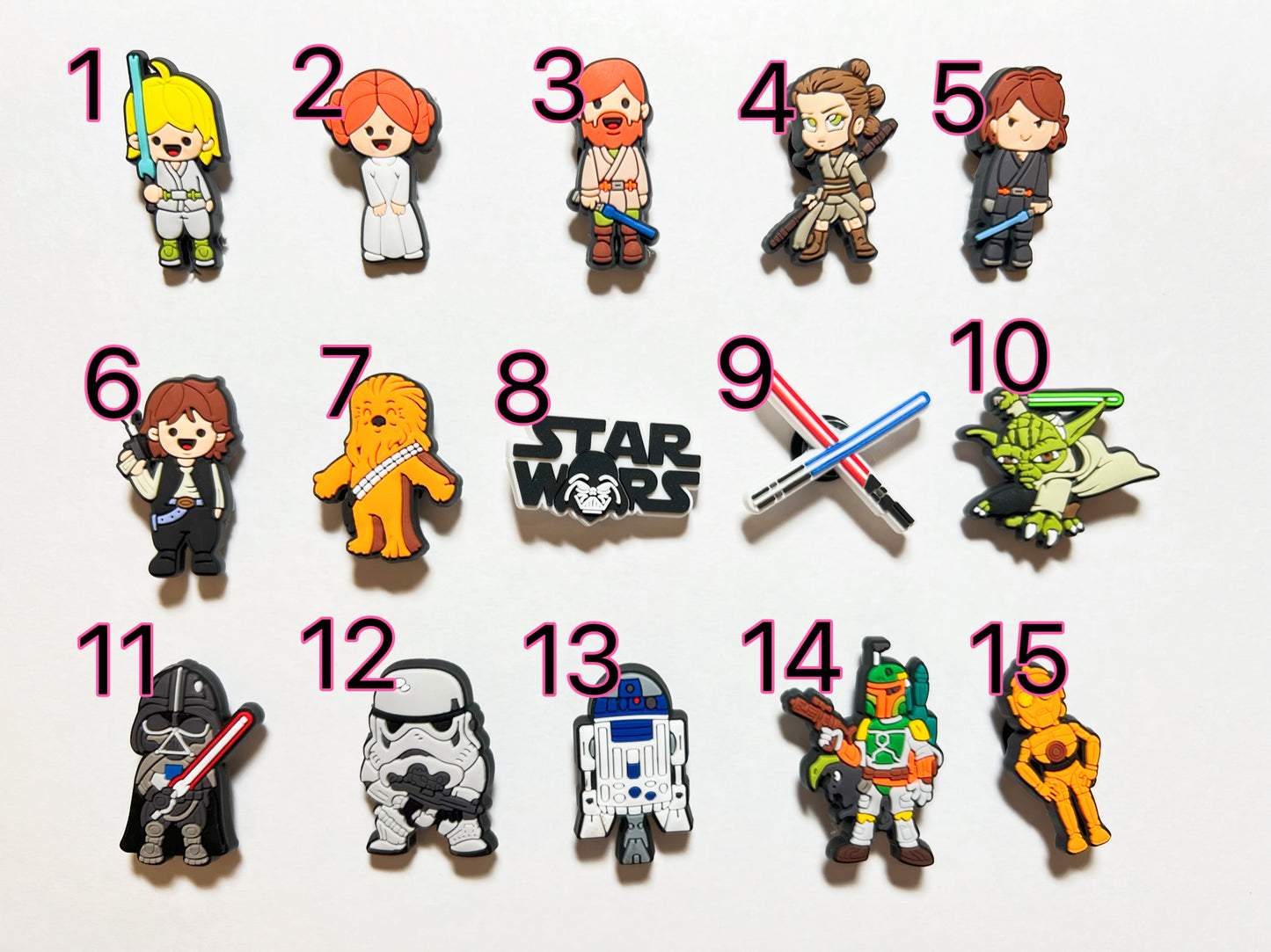 starwars star wars movie character and more shoe charms