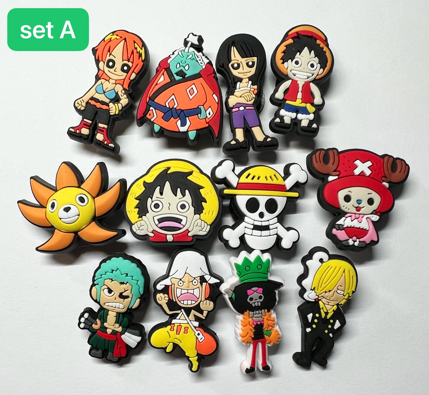 One piece anime shoe charms JuliesDecalDesign