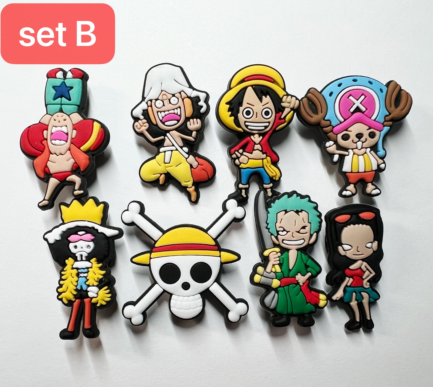 One piece anime shoe charms JuliesDecalDesign