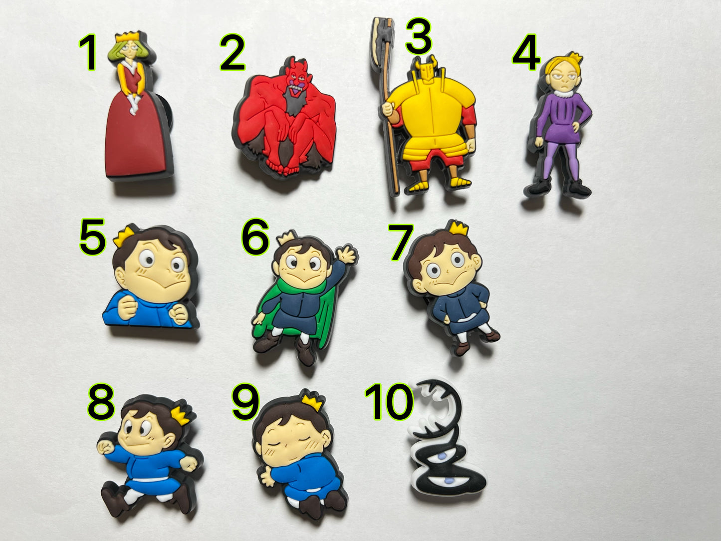 Ranking of Kings anime shoe charms JuliesDecalDesign