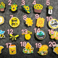 Honey Bee Happy Theme Fancy shoe charms brighten yellow sunflower butterflies and more