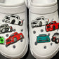 Cars race cars pick up trucks minivans and more shoe charms
