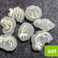 Dinosaur Skeletons Dinosaur Design Shoe Charms Glow In the Dark