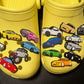 Cars race cars pick up trucks minivans and more shoe charms