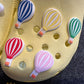 Colorful clouds sunshine hot air balloon Theme and more shoe charms