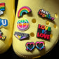 LGBTIQA+ Theme Love is love Shoe Charms