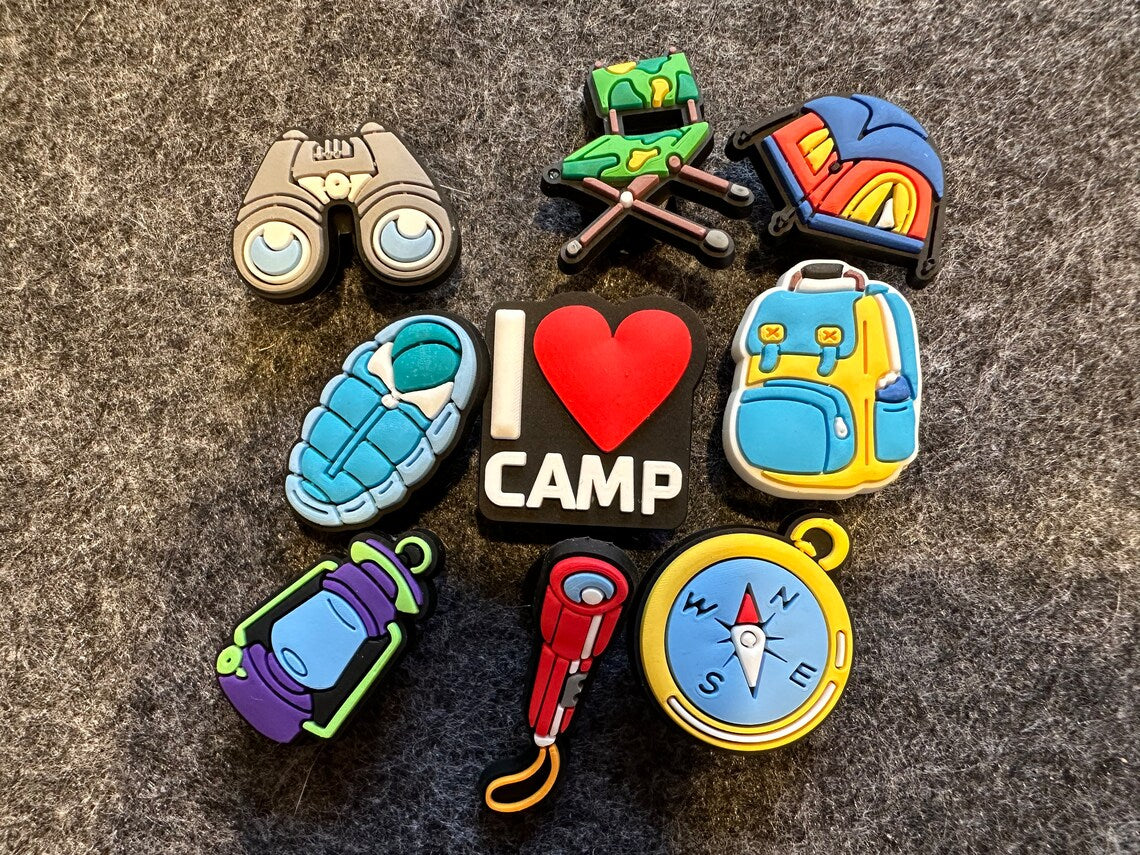 I LOVE CAMPING Shoe Charms Quality gifts Valentines Day Gift For Her For Him