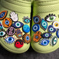 Encantos de zapatos temáticos Evil Eye Tai Chi Yingyang