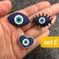 Evil Eye Tai Chi Yingyang Theme Shoe Charms