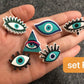 Evil Eye Tai Chi Yingyang Theme Shoe Charms