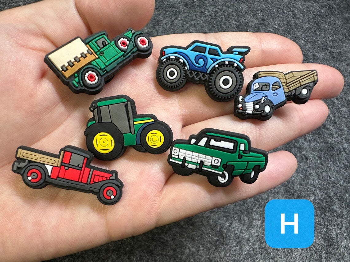 Concrete machine Construction Machine Vehicle Road Pile Driver Design shoe charms Best Quality