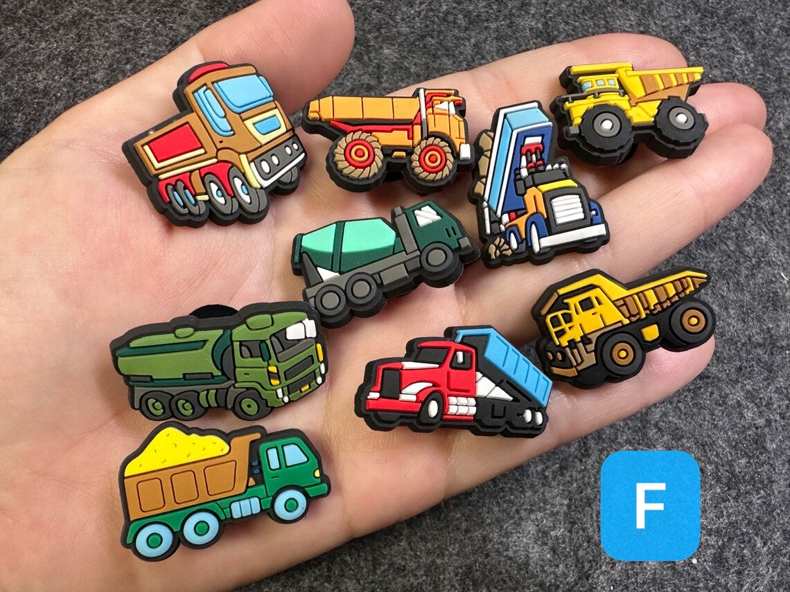 Concrete machine Construction Machine Vehicle Road Pile Driver Design shoe charms Best Quality