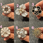 large size flowers Pearl GEM Flower Bling Fancy Metal Diamond Flower Shoes Charms for DIY Unique Special Shoes