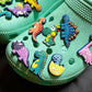 Cartoon Dinosaurs cute positive and more shoe charms