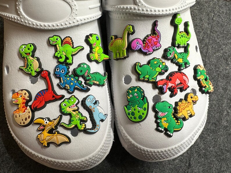 Cartoon Cute Dinosaurs shoe charms