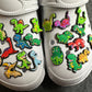 Cartoon Dinosaurs cute positive and more shoe charms