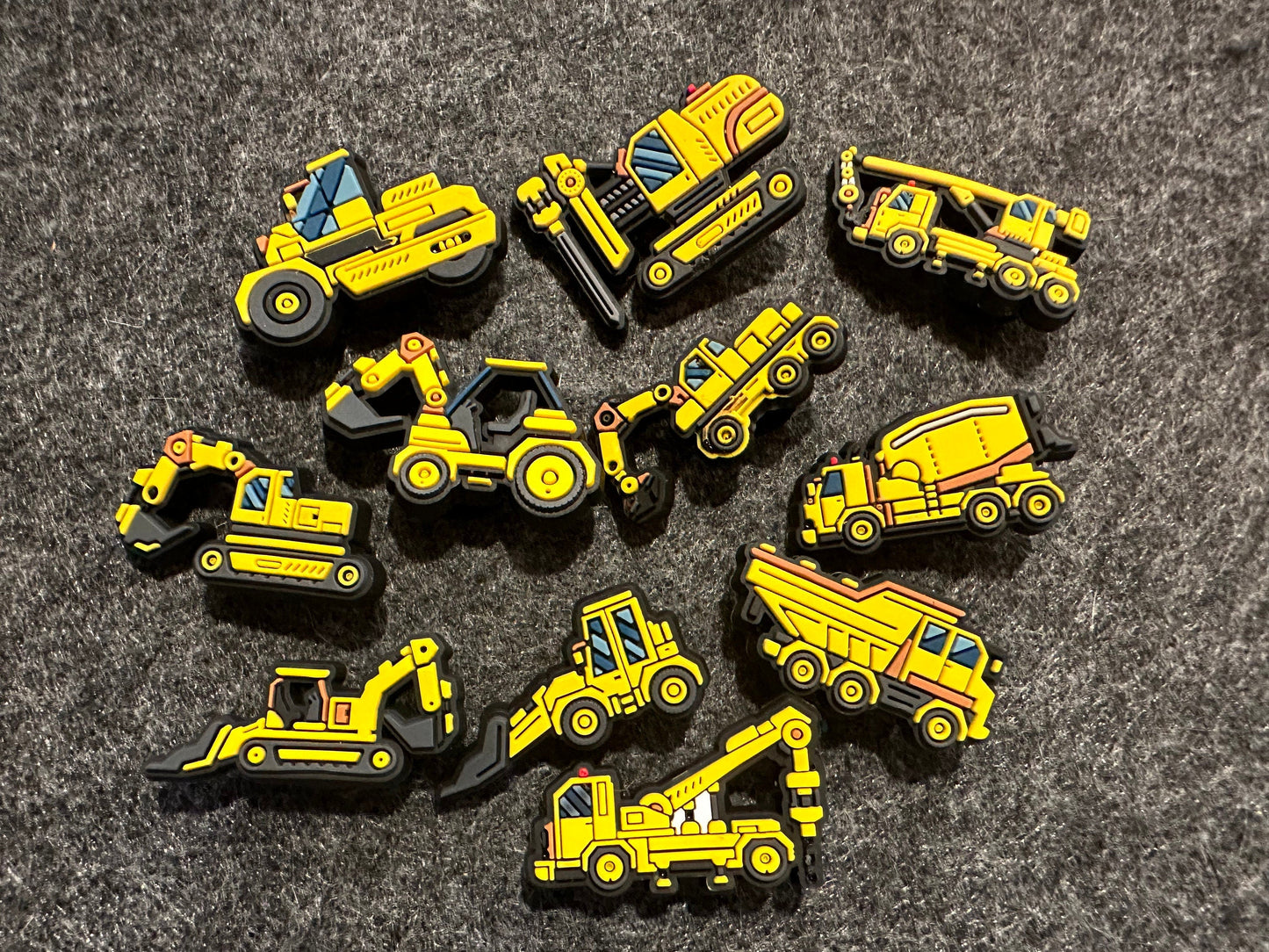 Concrete machine Construction Machine Vehicle Road Pile Driver Design shoe charms Best Quality