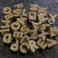 Bling Bling Silver Metal Design Alphabet Letter Shoe Charms Best Quality
