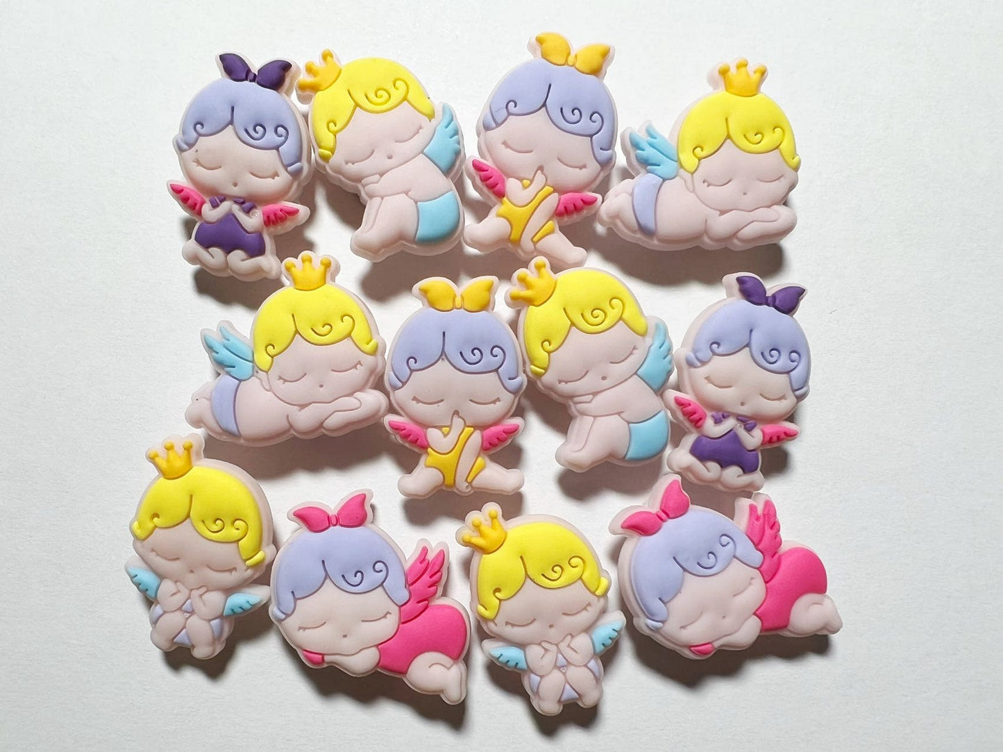 Cute angel baby Design babyshower Theme Shoe Charms Best Quality JuliesDecalDesign